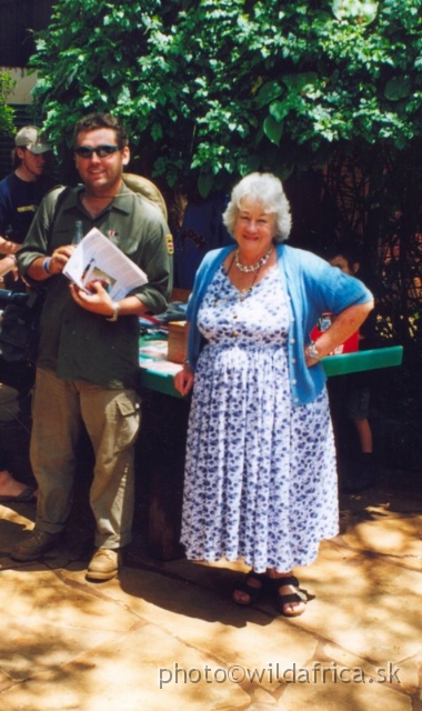 Peter and Daphne.jpg - Author with Daphne Sheldrick